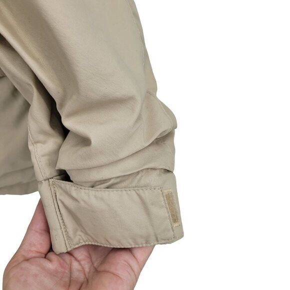 Vintage Gander Mountain Jacket XL Tan Lightweight Outdoors Waterproof Hooded - Picture 7 of 16